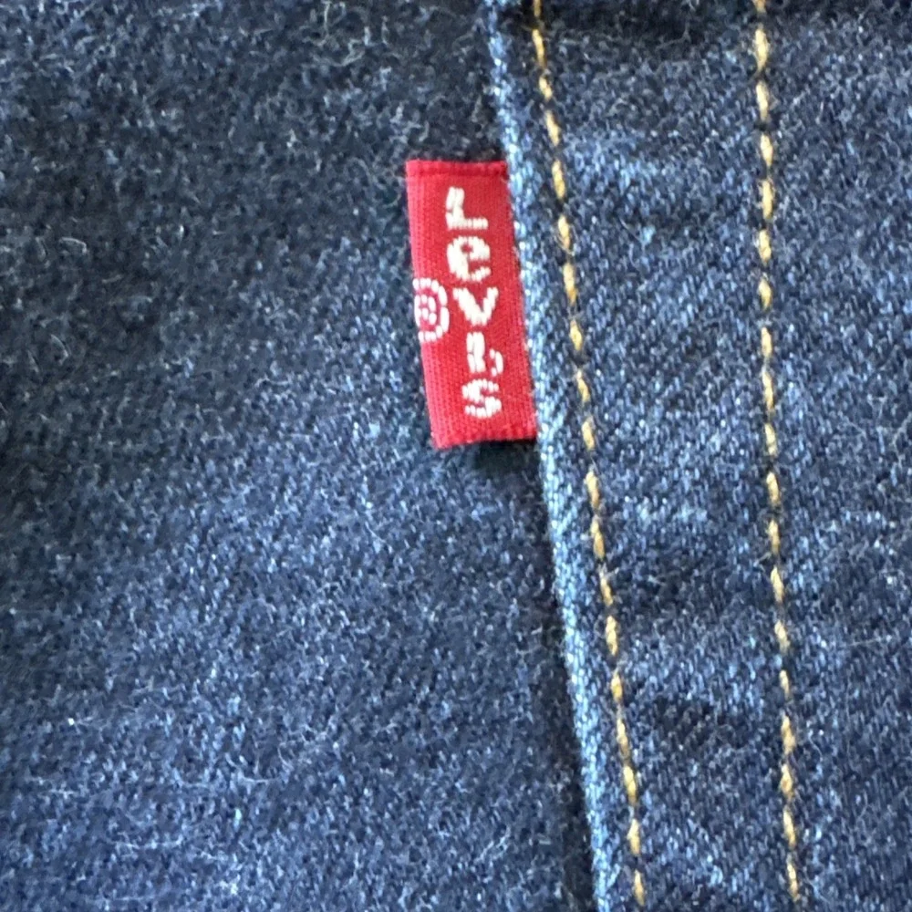 LEVIS MEN DARK BLUE JEAN 505 38X32 REGULAR STRAIGHT CLASSIC COTTON‎ DENIM #647